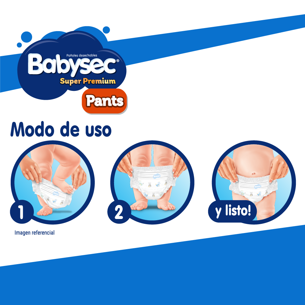 3 PAQUETES PANTS BABYSEC SUPER PREMIUM 156 UN TALLA XG - 6