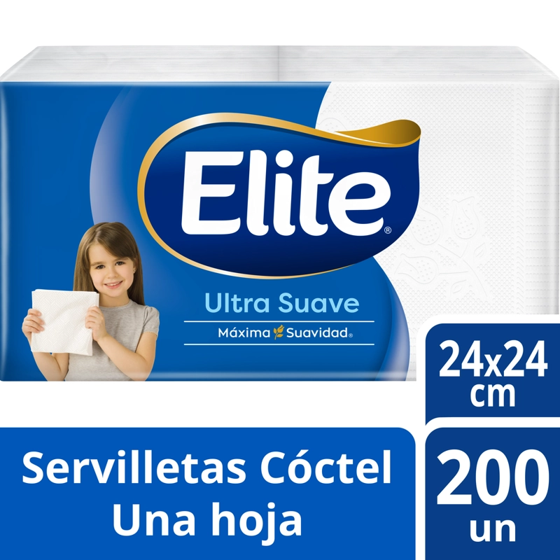 SERVILLETAS ELITE PACK COCKTAIL 200 UN - 1