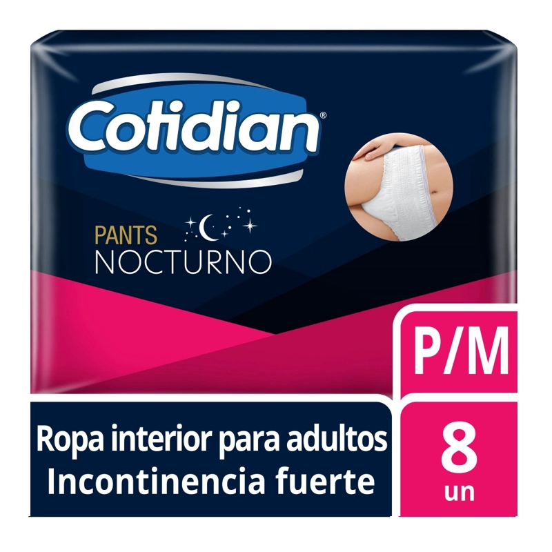 PANTS NOCTURNOS COTIDIAN INCONTINENCIA FUERTE 8 UN P/M - 1