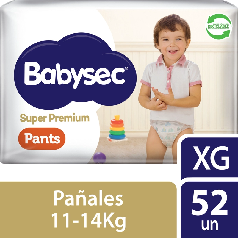 PANTS BABYSEC SUPER PREMIUM 52 UN XG - 1
