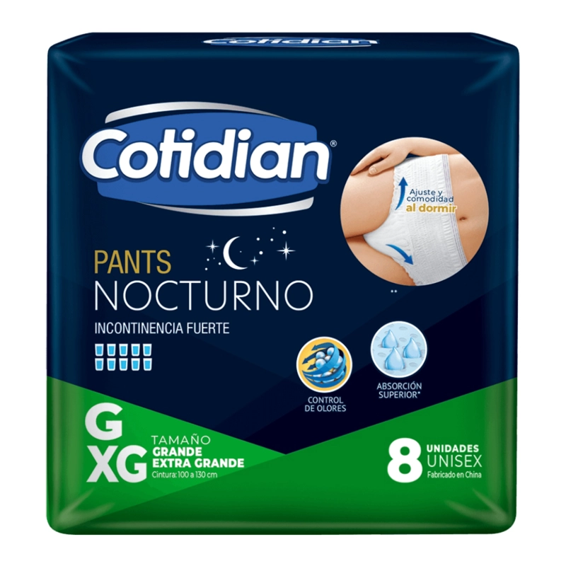 PANTS NOCTURNOS COTIDIAN INCONTINENCIA FUERTE 8 UN G/XG - 2