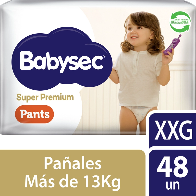 PAÑALES BABYSEC SUPER PREMIUM PANTS 48 UND XXG - 1
