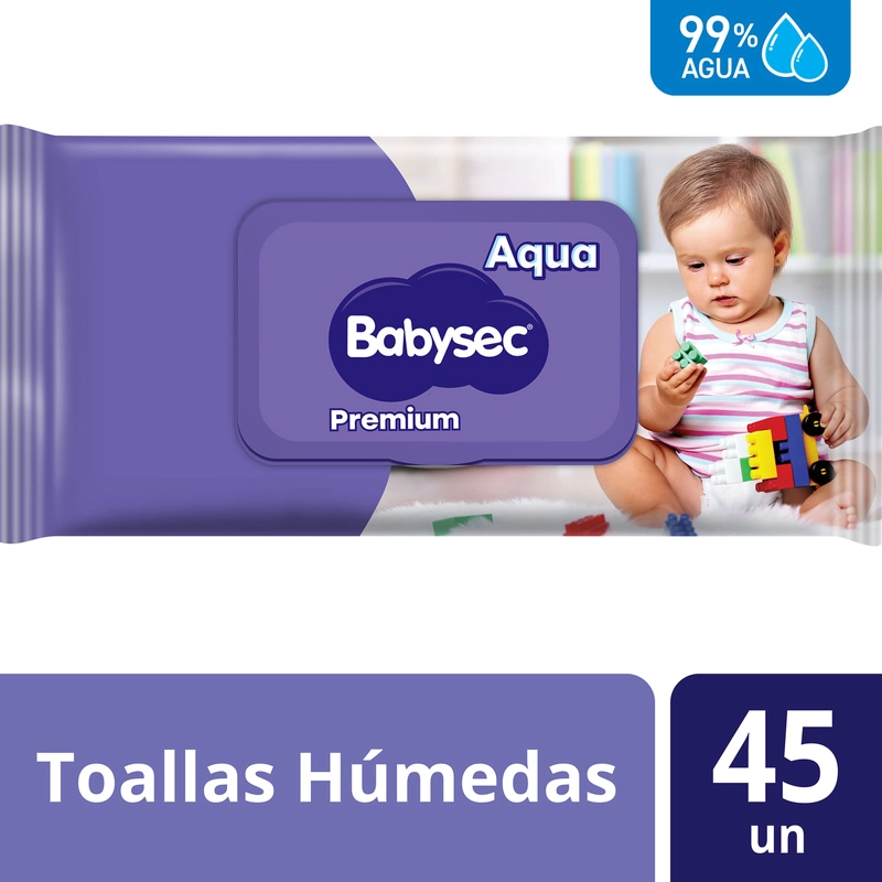 TOALLITAS HUMEDAS BABYSEC PREMIUM 45 UN - 1