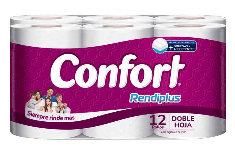PAPEL HIGIENICO CONFORT DH RENDIPLUS 27MT X 12 - 2