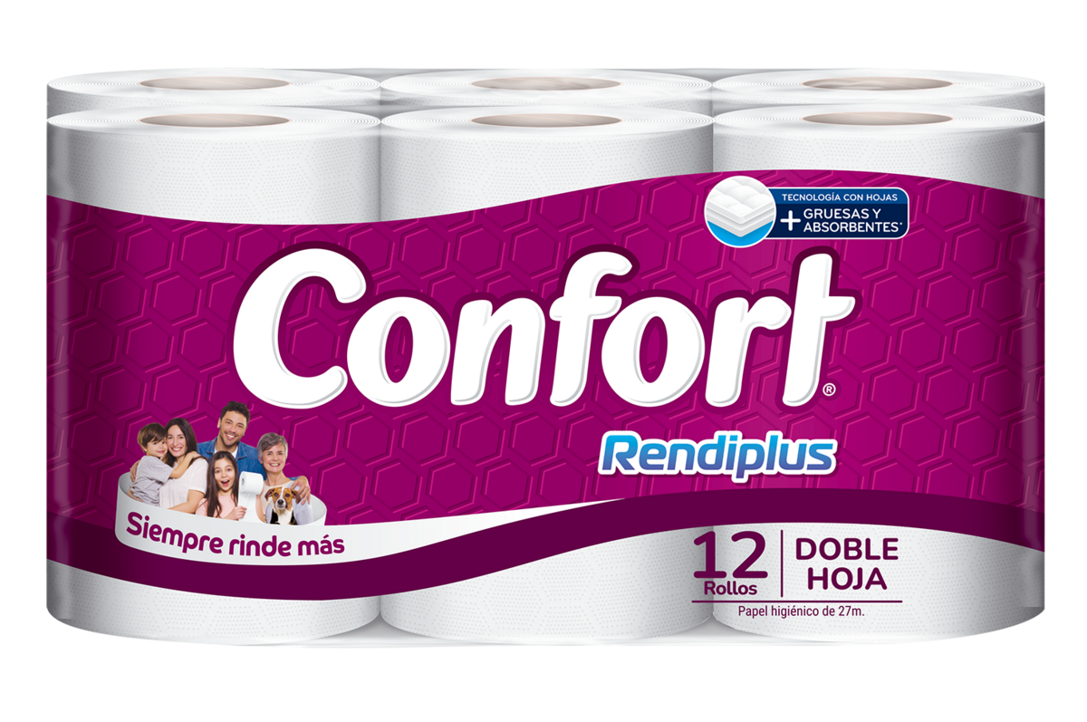 PAPEL HIGIENICO CONFORT DH RENDIPLUS 27MT X 12 - 2