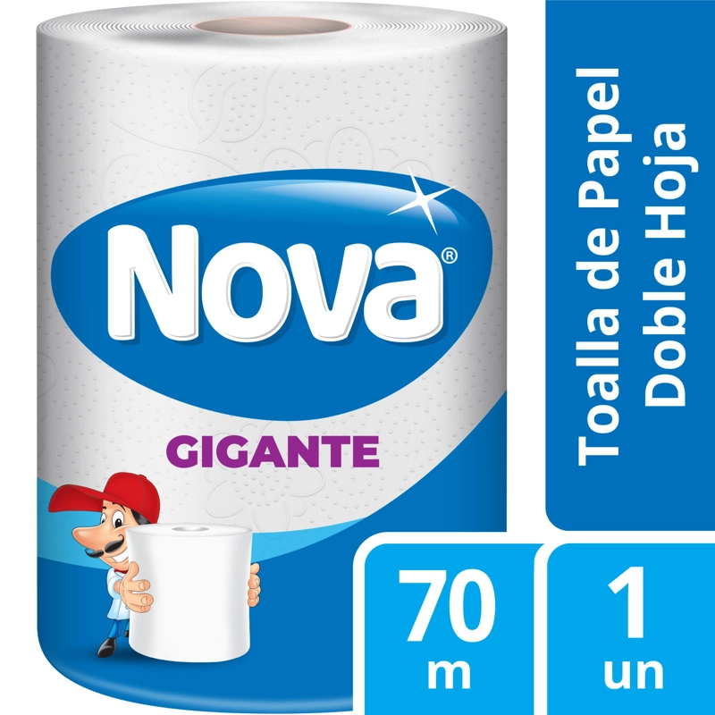TOALLA DE PAPEL NOVA ULTRA GIGANTE 70M - 1