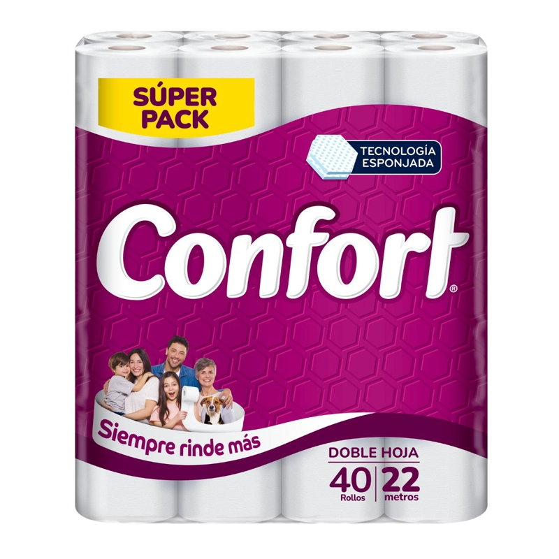 PAPEL HIGIENICO ROLLO CONFORT 40 UN - 1