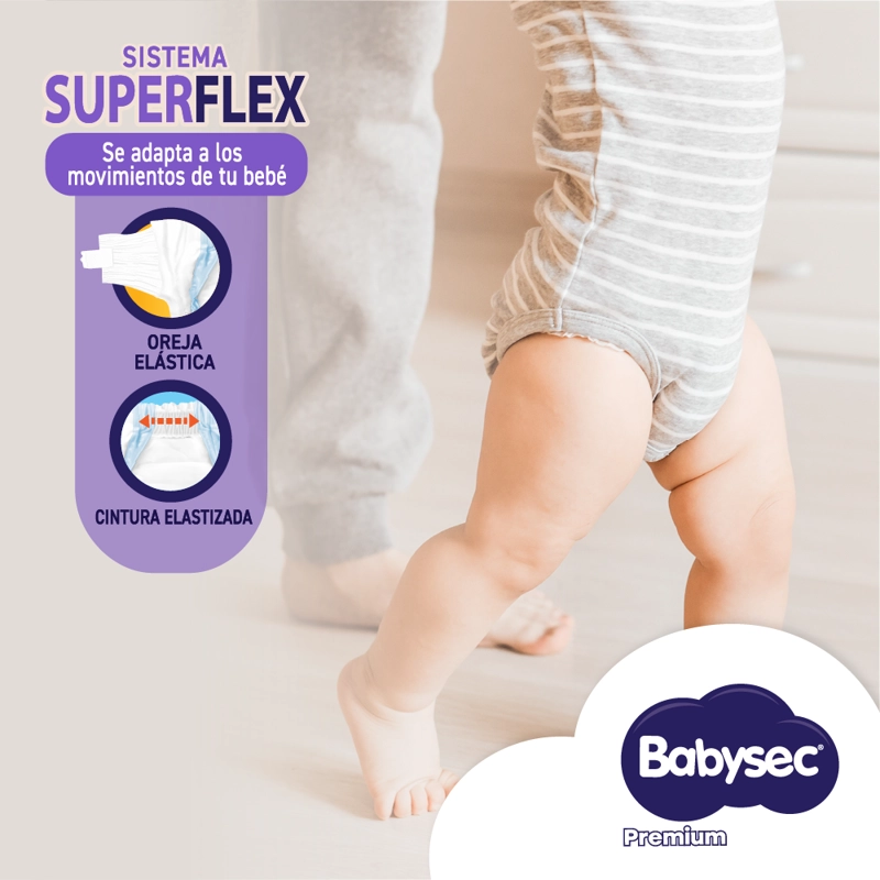 PAÑALES DE BEBE  BABYSEC PREMIUM CUIDADO TOTAL 68UN G - 3
