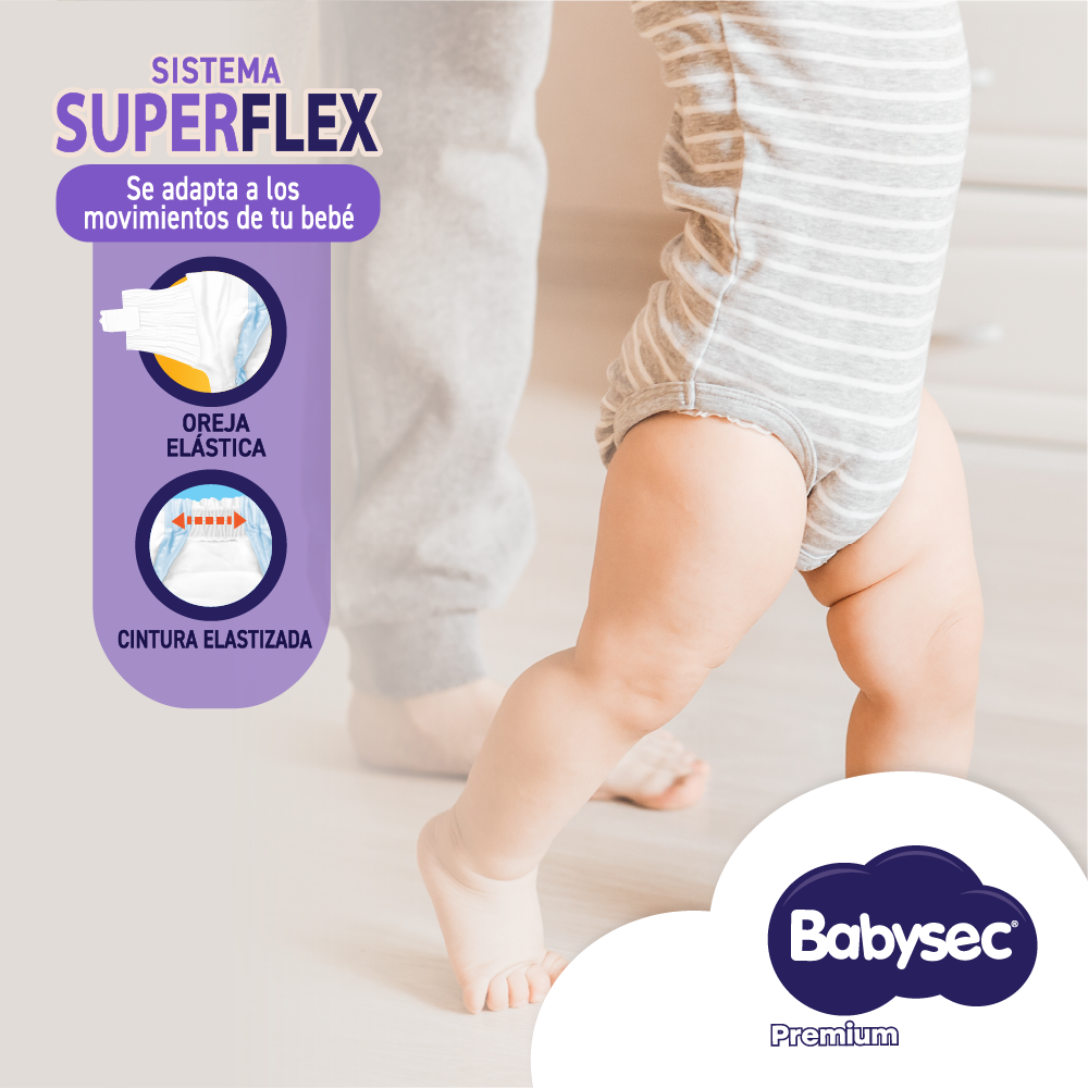 PAÑALES DE BEBE  BABYSEC PREMIUM TALLA G X34 - 3