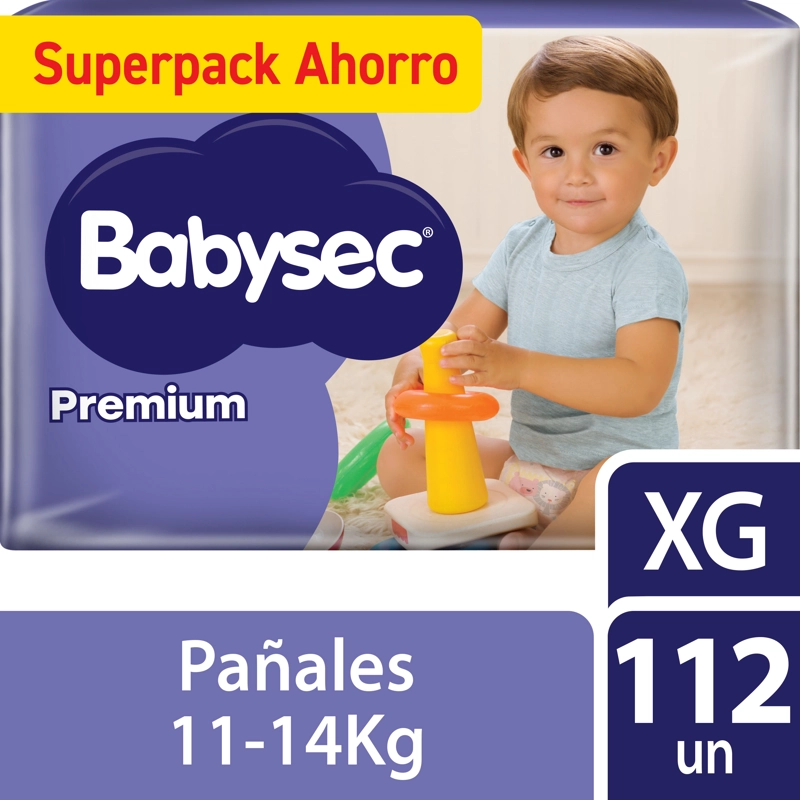 PAÑALES DE BEBE  BABYSEC PREMIUM TALLA XG X112 - 1