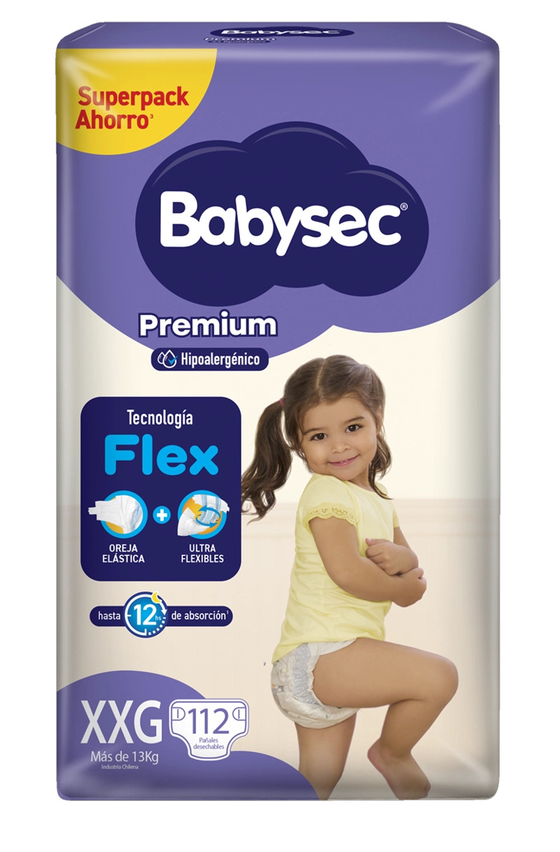PAÑALES DE BEBE  BABYSEC PREMIUM TALLA XXG X112 - 2
