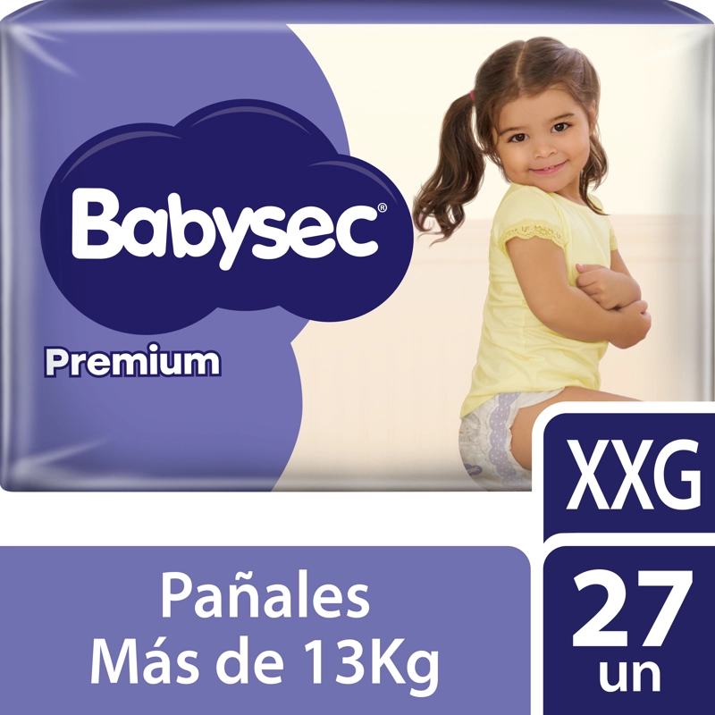 PAÑALES DE BEBE  BABYSEC PREMIUM TALLA XXG X27 - 1