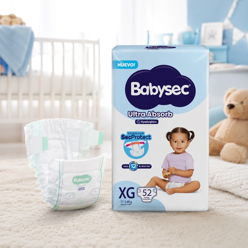 PAÑAL DE BEBE  BABYSEC ULTRA ABSORB XG 52UN - 3