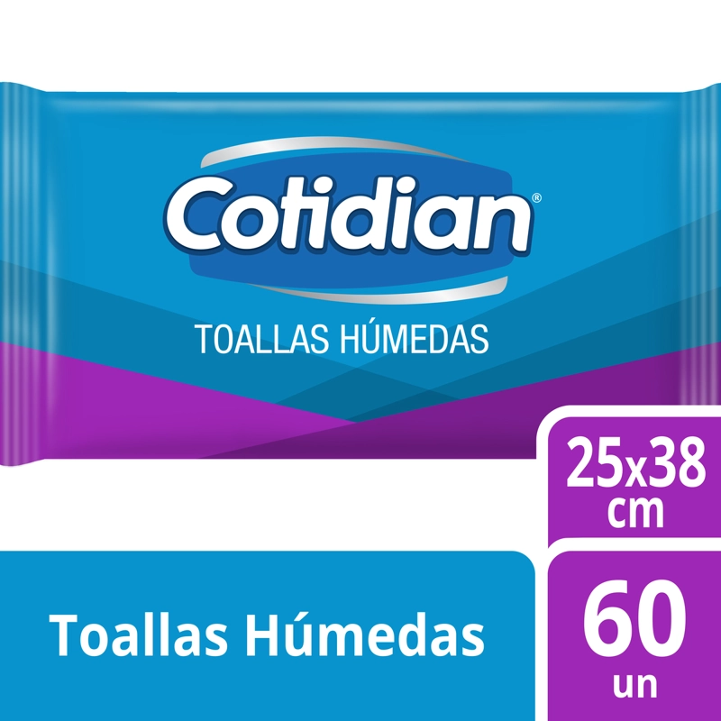 TOALLITAS HUMEDAS COTIDIAN ALOE VERA & VITAMINA E - 1