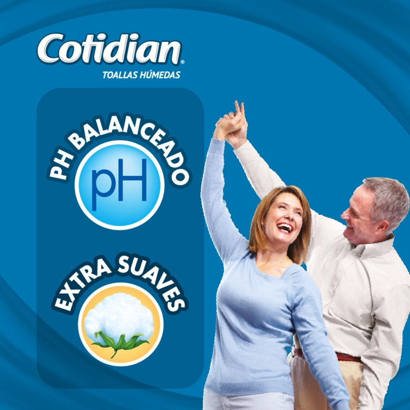 TOALLITAS HUMEDAS COTIDIAN ALOE VERA & VITAMINA E - 3