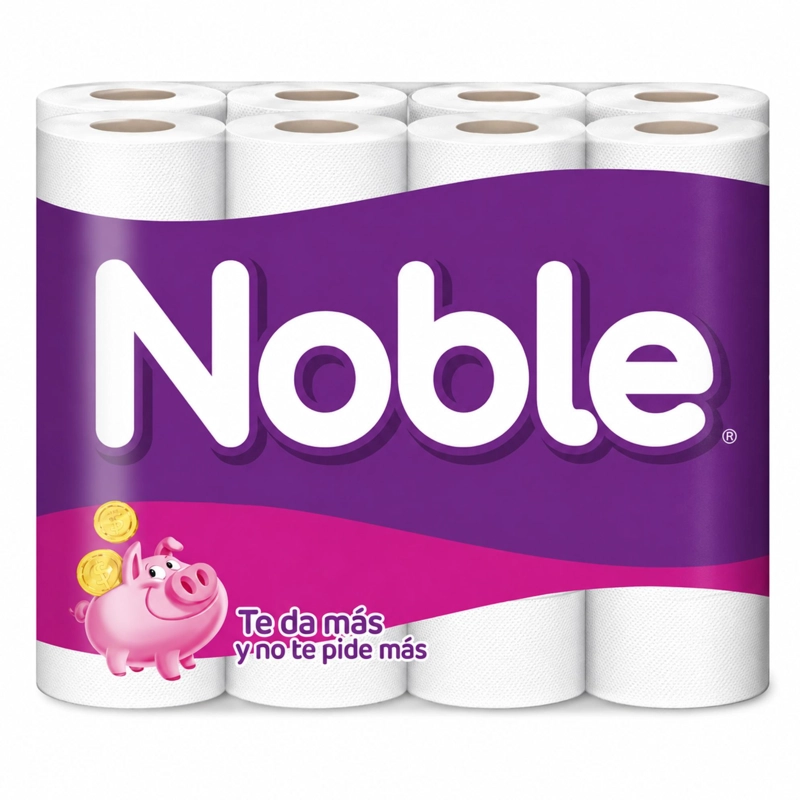 PAPEL HIGIE NICO NOBLE DOBLE HOJA 40 UN 22 MT - 1