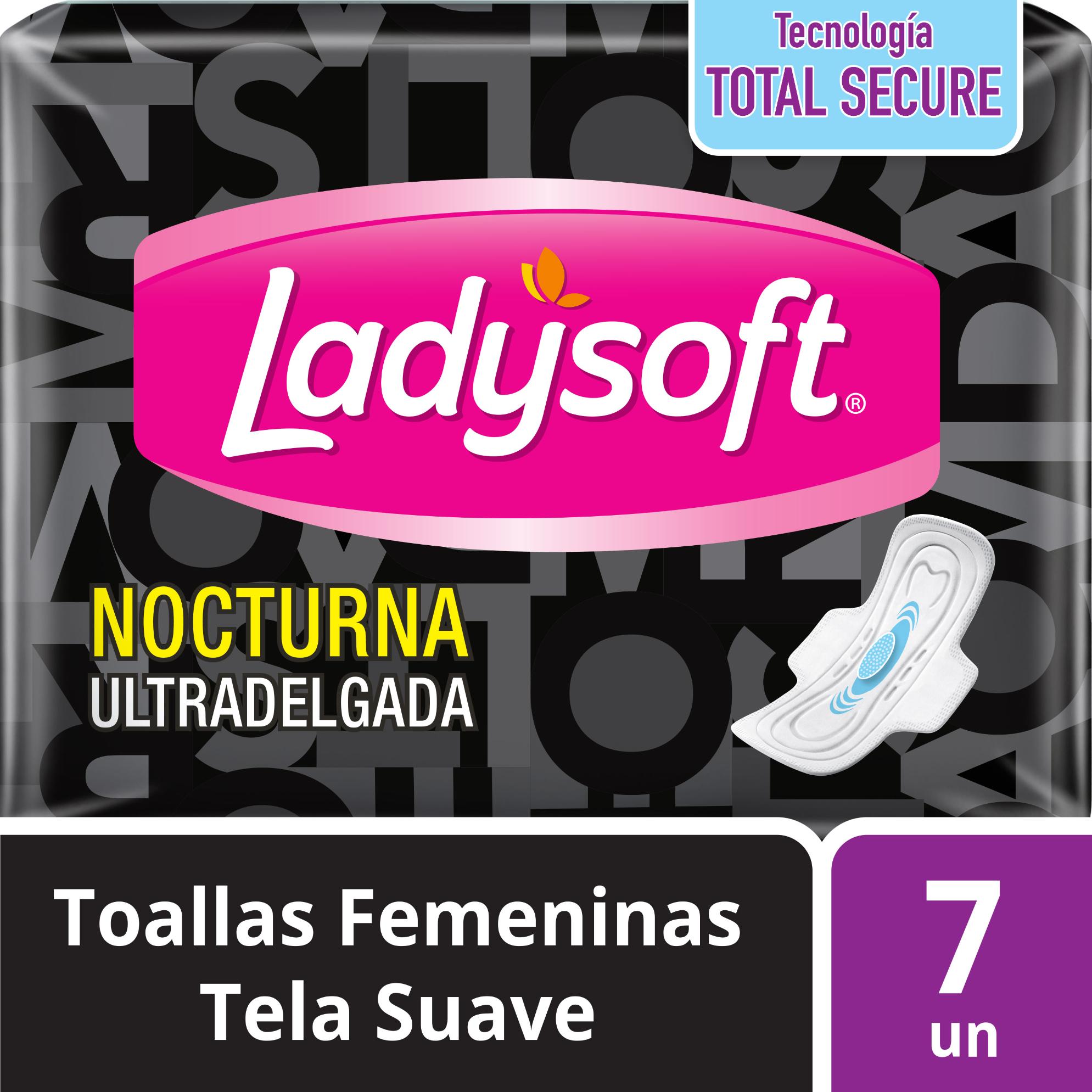 TOALLA FEMENINA LADYSOFT NOCTURNA ULTRADELGADAS SUAVE X7 - 1