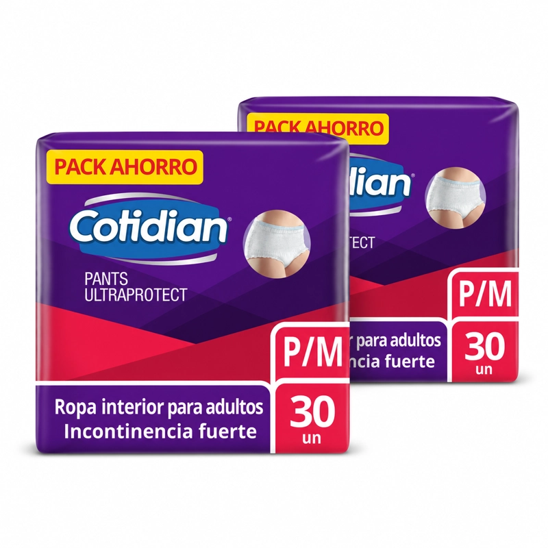 PACK 2 PANTS COTIDIAN ULTRA PROTECT P/M X30 UN - 2