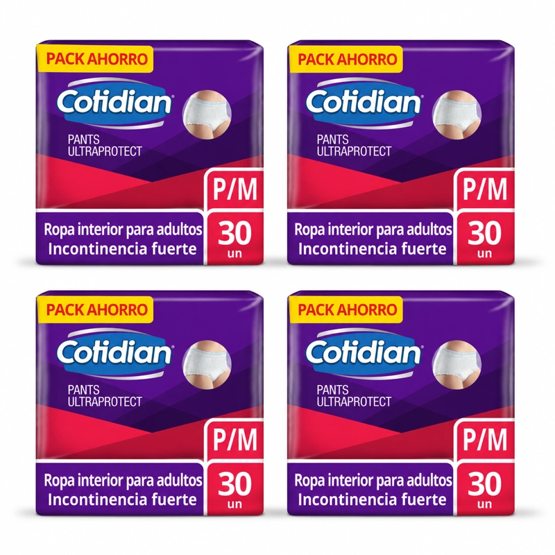 PACK 4 PANTS COTIDIAN ULTRA PROTECT P/M X30 UN - 1