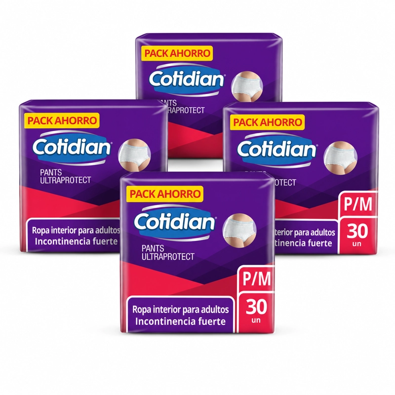 PACK 4 PANTS COTIDIAN ULTRA PROTECT P/M X30 UN - 2