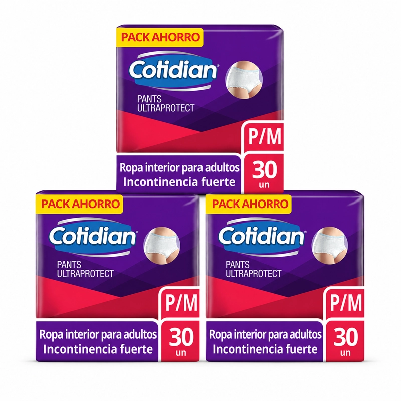 PACK 3 PANTS COTIDIAN ULTRA PROTECT P/M X30 UN - 1