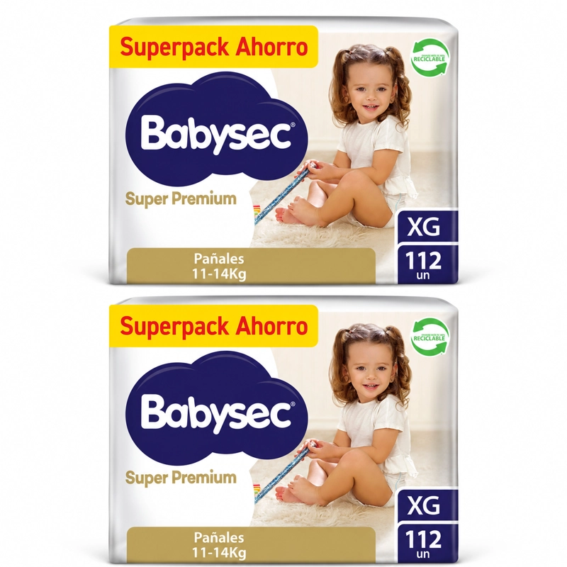 PACK 2 PAÑAL BABYSEC SUPER PREMIUM XGX112 - 1