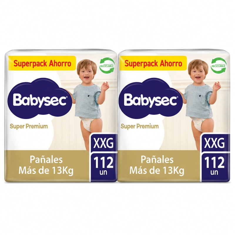 PACK 2 PAÑAL BABYSEC SUPER PREMIUM XXGX112 - 1