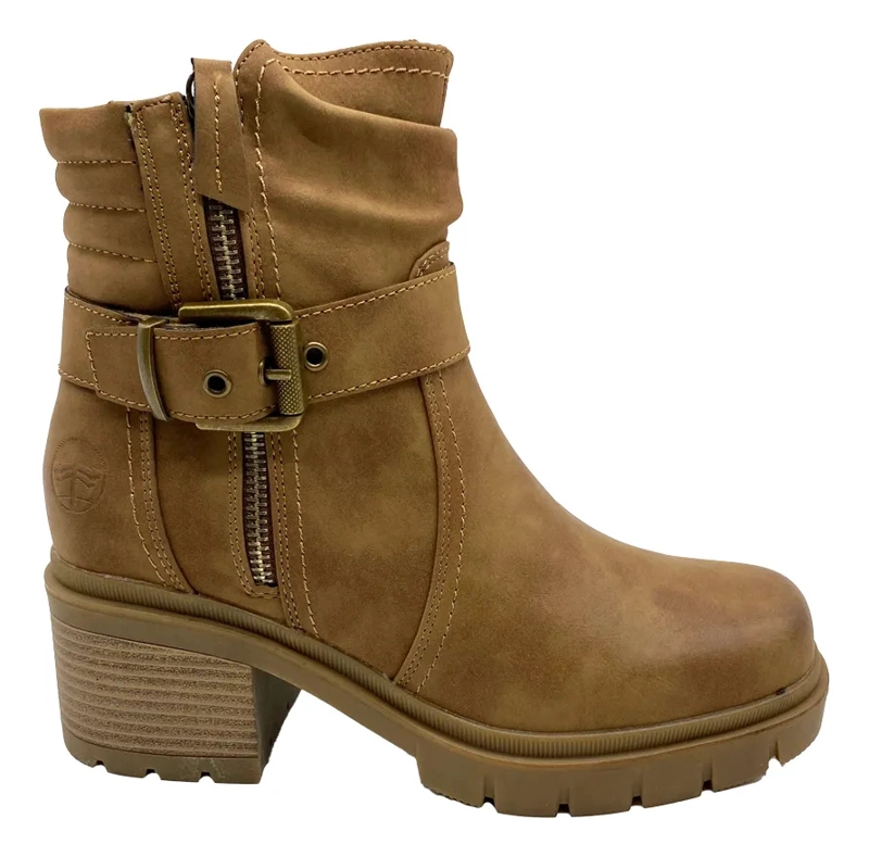 BOTIN MUJER RICAMA STEEM LAND TAN - 1