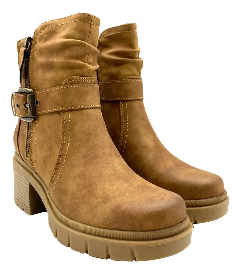 BOTIN MUJER RICAMA STEEM LAND TAN - 7