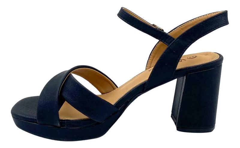 SANDALIA TACO MUJER GENNE VIA ROSMINI NEGRO - 6