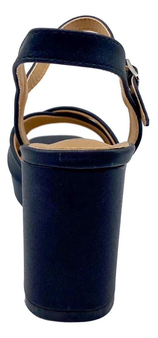 SANDALIA TACO MUJER GENNE VIA ROSMINI NEGRO - 7