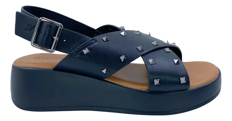 SANDALIA FENICE NEGRO VIA ROSMINI CASUAL MUJER - 1