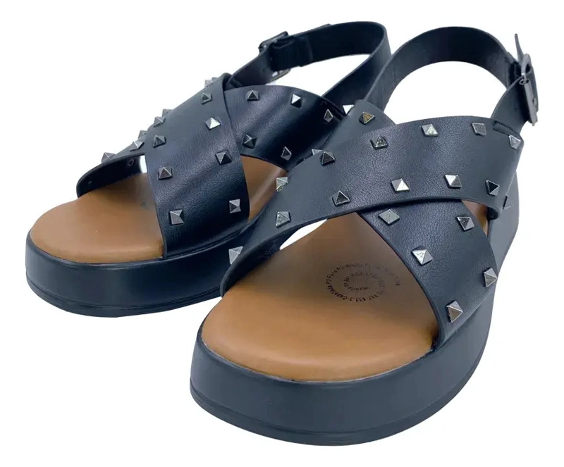 SANDALIA FENICE NEGRO VIA ROSMINI CASUAL MUJER - 2