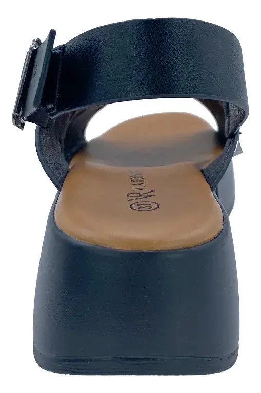 SANDALIA FENICE NEGRO VIA ROSMINI CASUAL MUJER - 3