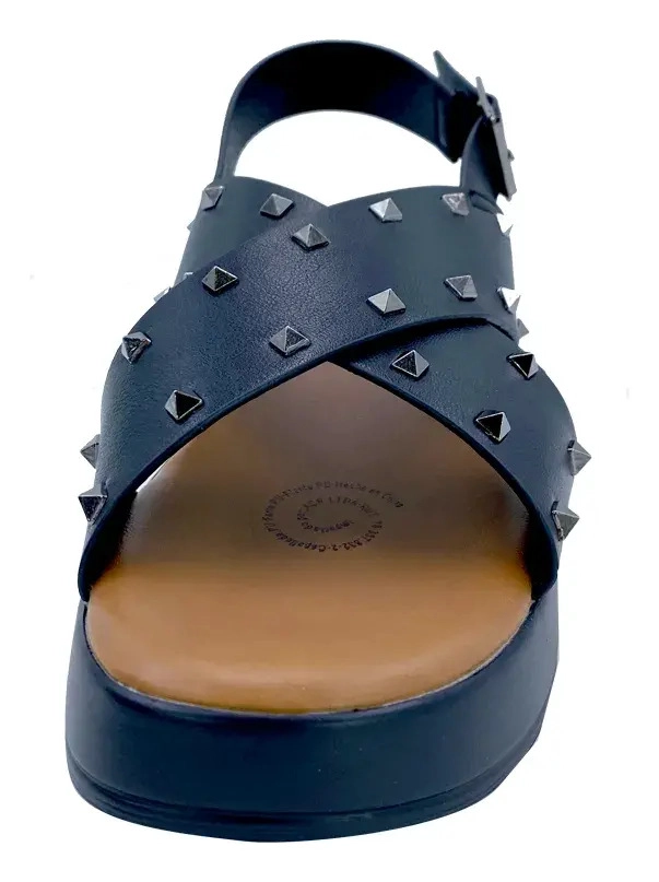 SANDALIA FENICE NEGRO VIA ROSMINI CASUAL MUJER - 4