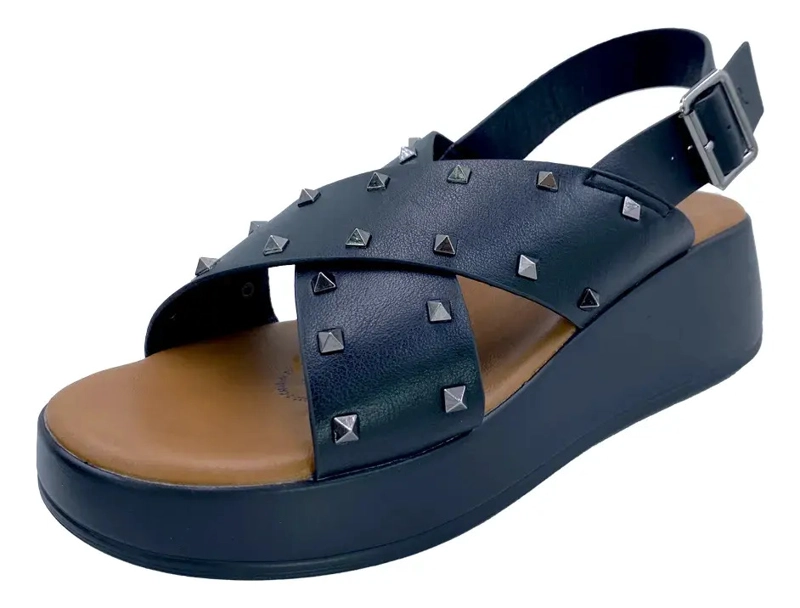 SANDALIA FENICE NEGRO VIA ROSMINI CASUAL MUJER - 6