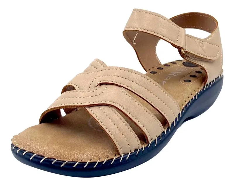 SANDALIA FERRARA BEIGE VIA ROSMINI MUJER - 2