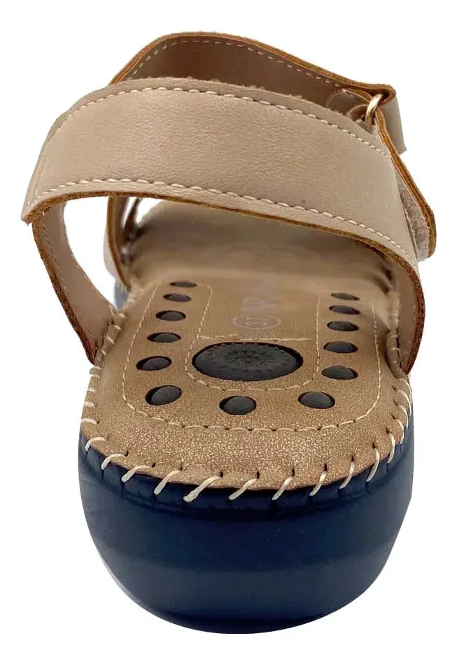 SANDALIA FERRARA BEIGE VIA ROSMINI MUJER - 5
