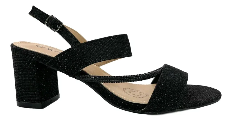 SANDALIA CASUAL MASELLI NEGRO VIA ROSMINI MUJER - 1