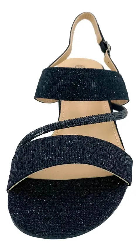 SANDALIA CASUAL MASELLI NEGRO VIA ROSMINI MUJER - 5