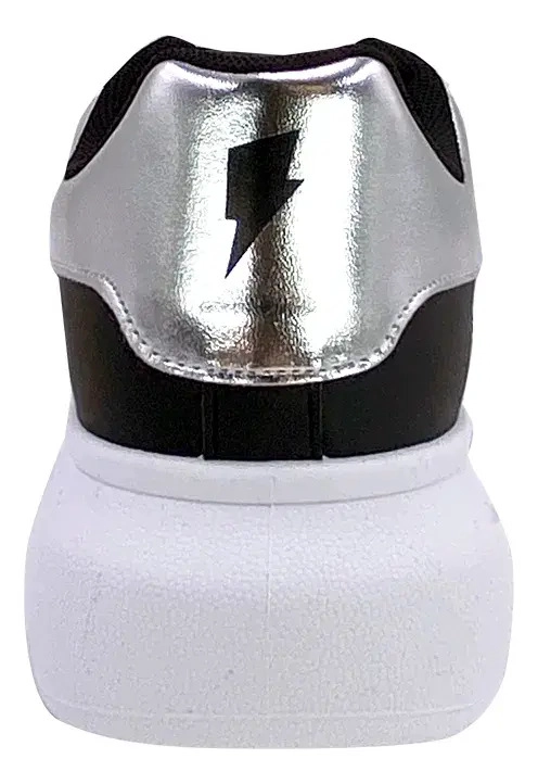 ZAPATILLA DEBORAH NEGRO / SILVER MARIA PIA URBANA MUJER - 3