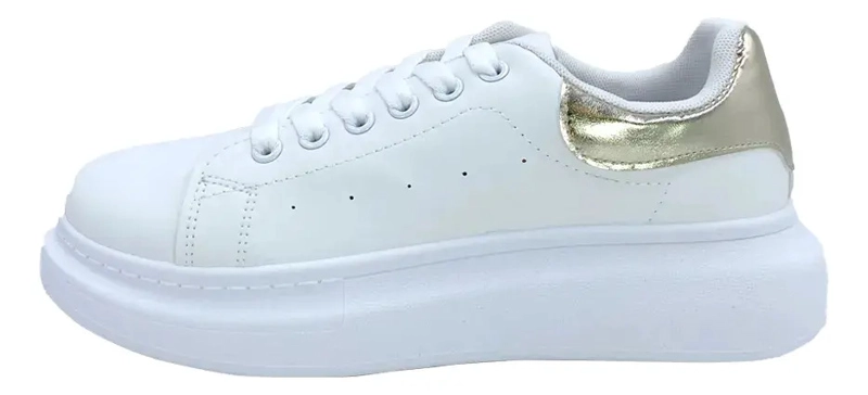 ZAPATILLA DEBORAH BLANCO GOLD MARIA PIA URBANA MUJER - 1