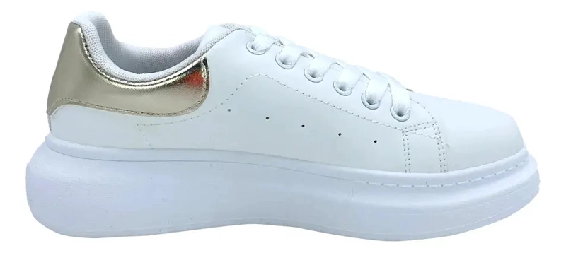 ZAPATILLA DEBORAH BLANCO GOLD MARIA PIA URBANA MUJER - 3