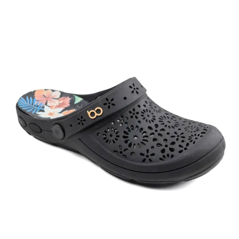 CLOG NELLIE MUJER BOAONDA NEGRO TROPICAL - 3