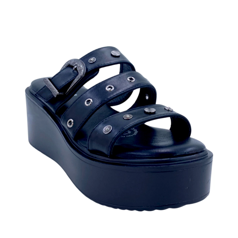 SANDALIA MUJER PLATAFORMA NEGRO SHERYL IV VIA ROSMINI - 2