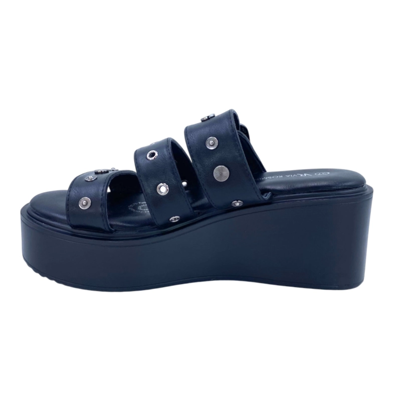 SANDALIA MUJER PLATAFORMA NEGRO SHERYL IV VIA ROSMINI - 5
