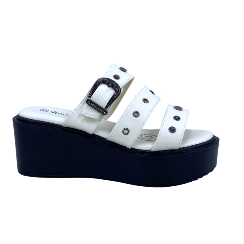 SANDALIA MUJER PLATAFORMA BLANCO SHERYL IV VIA ROSMINI - 1
