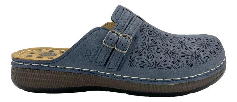 SANDALIA AZUL DENIM VIA ROSMINI BINI CASUAL MUJER - 1