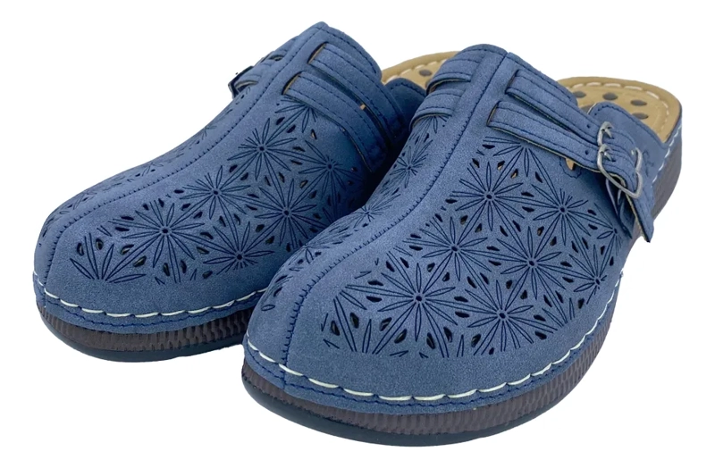 SANDALIA AZUL DENIM VIA ROSMINI BINI CASUAL MUJER - 3