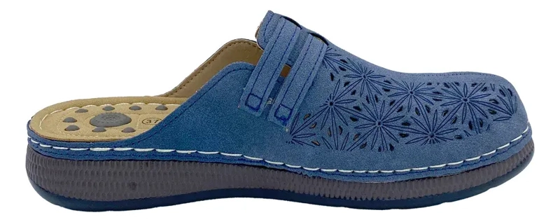 SANDALIA AZUL DENIM VIA ROSMINI BINI CASUAL MUJER - 6